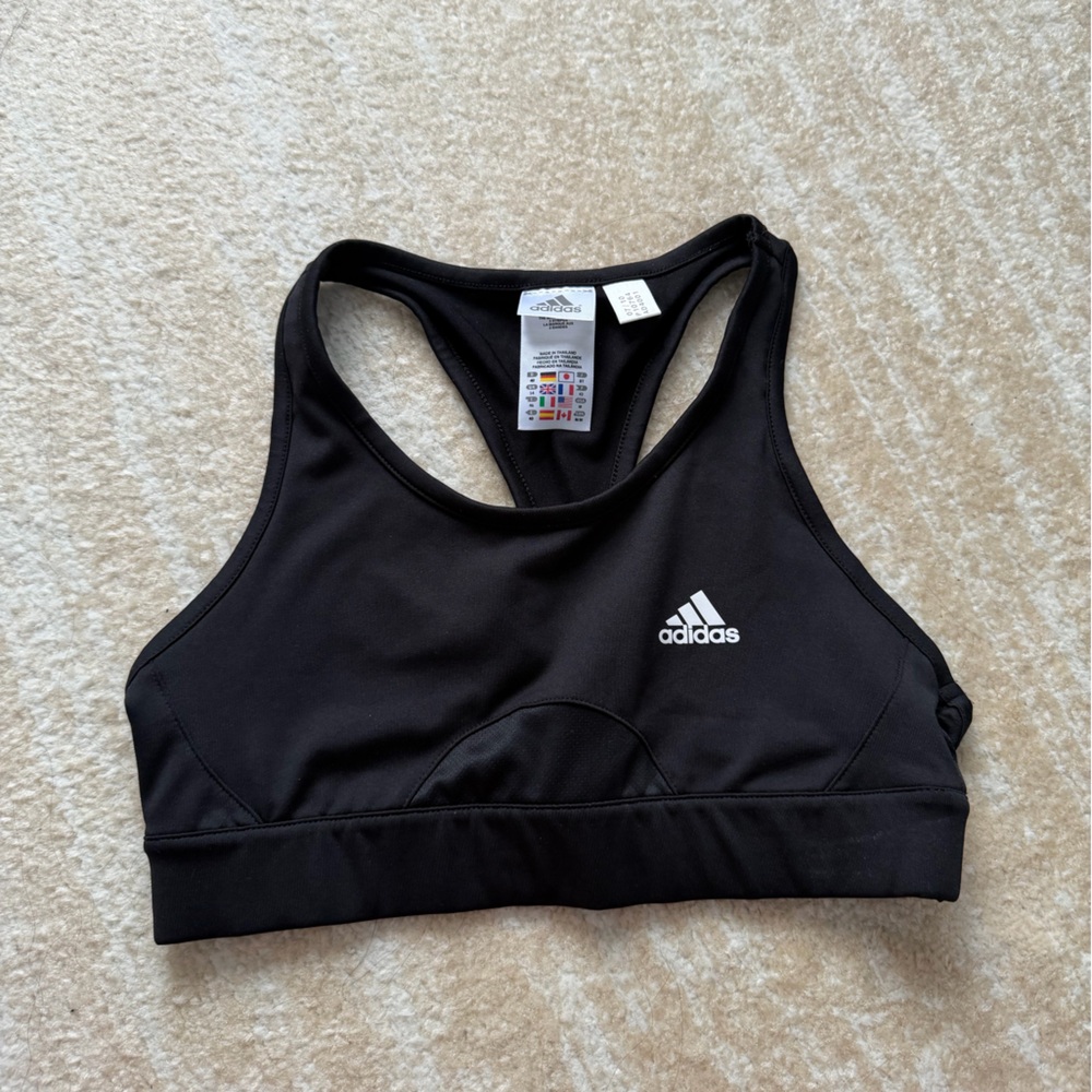 Adidas Women's Black Racerback Sports Bra